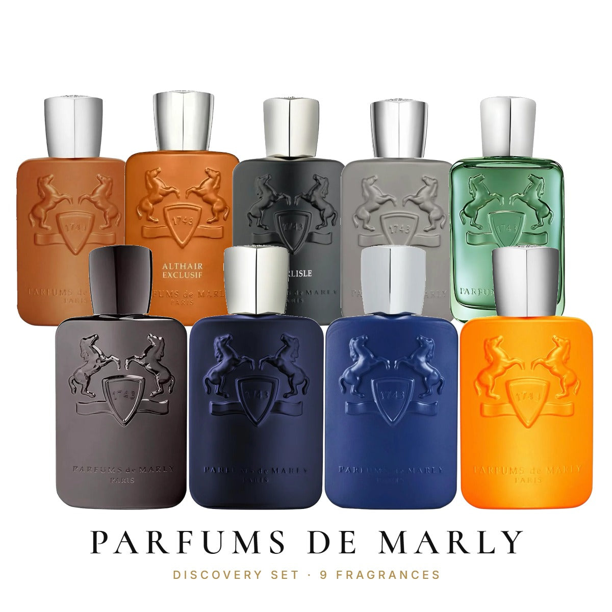 Parfums de Marly Discovery Set with 9 fragrances